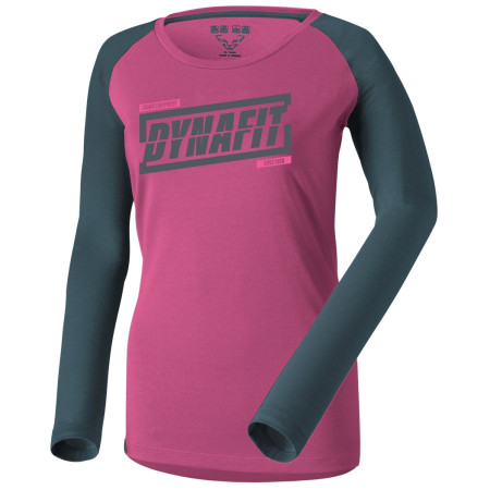 Damen-T-Shirt Dynafit 24/7 W L/S Tee rosa/grau 6A51 - magenta/0720