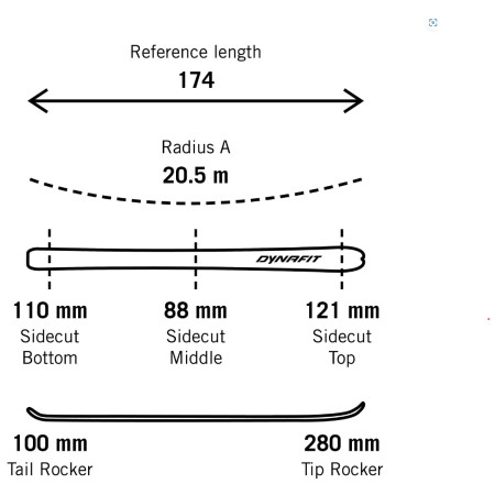 Skialp-Set Dynafit Radical 88 Ski Set Men