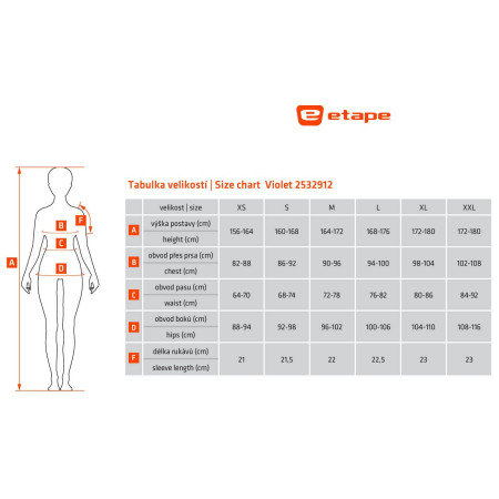 Damen-Radtrikot Etape Violet