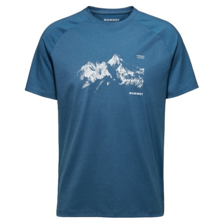 Herren-T-Shirt Mammut Mountain T-Shirt Men 8035m blau deep ice