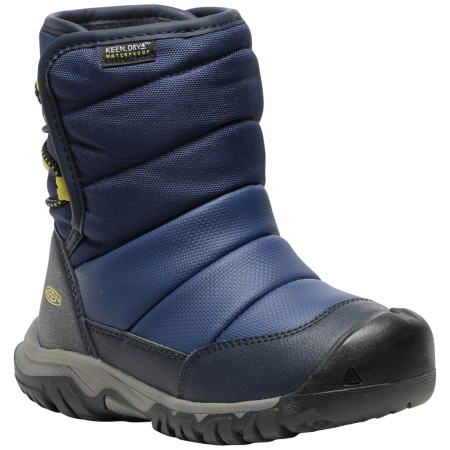 Kinder Winterschuhe Keen Puffrider Wp Children dunkelblau naval academy/mango mint