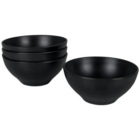 Schüssel-Set Bo-Camp Orville - 4ks schwarz Black