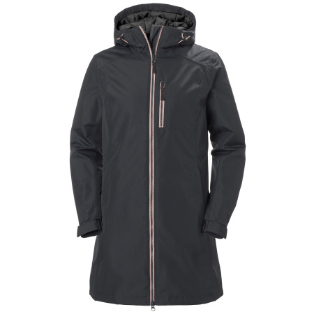 Damen-Wintermantel Helly Hansen W Long Belfast Winter Jacket schwarz/rosa Ebony
