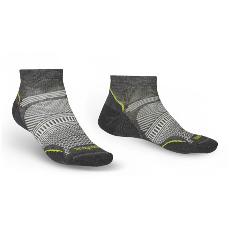 Herrensocken Bridgedale Hike UL T2 CP Low grau/gelb graphite/841