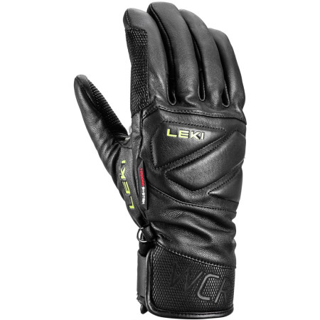 Skihandschuh Leki WCR Venom Speed 3D schwarz black-ice lemon