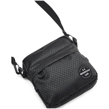 Reisetasche für Dokumente Under Armour Loudon Ripstop Crossbody schwarz Black / Black / Metallic Silver