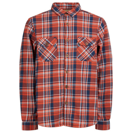 Herrenhemd Fundango Roddy Lined Shirt rot blood