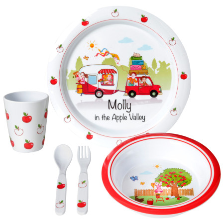 Kinder-Geschirrset Brunner Molly 3+ weiß