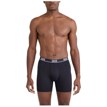 Boxershorts Saxx Essential Perform Mesh Boxer Brf Fly 3Pk schwarz black