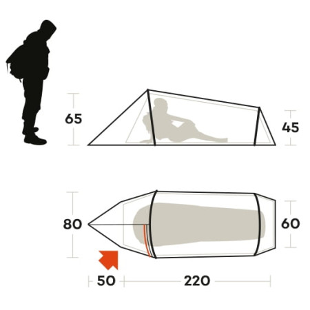 Ultraleichtes Zelt Ferrino Sling 1