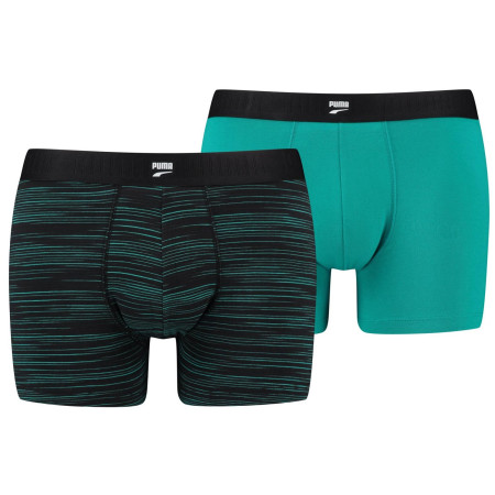 Herren-Boxershorts Puma Men Space Dye Boxer 2P schwarz black