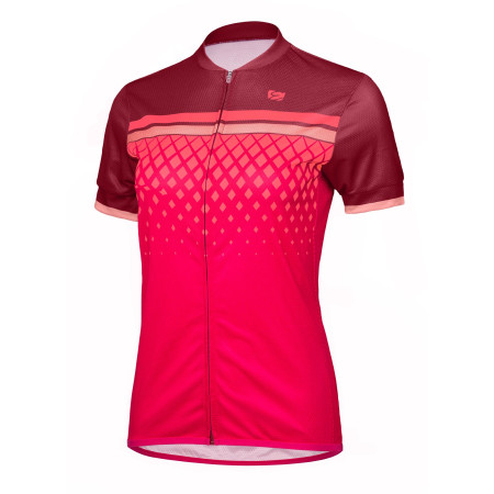 Damen-Radtrikot Etape Diamond rosa Bordeaux / pink