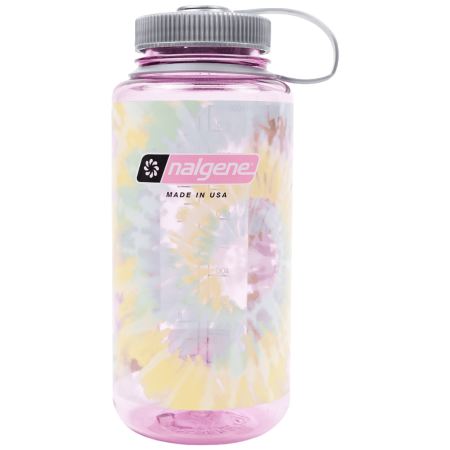 Flasche Nalgene Wide Mouth Tie-Dye Print 1000 ml rosa Cosmo/Platinum Tie Die