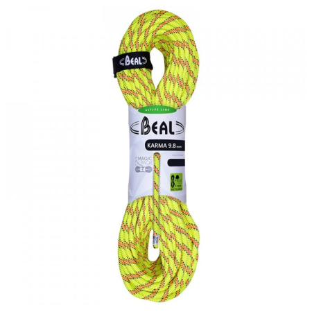 Kletterseil Beal Karma 9,8 mm (70 m) gelb YELLOW