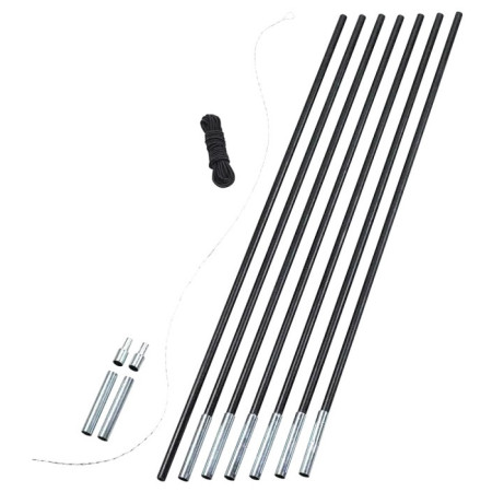 Segmente Easy Camp Pole DIY Set 9,5 mm schwarz Black