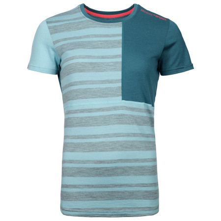 Damen-Funktionsshirt Ortovox W's 185 Rock'n'Wool Short Sleeve W hellblau Ice Waterfall