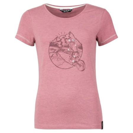 Damen-T-Shirt Chillaz Saile Homo Mons Velo 2022 rosa dry rose melange