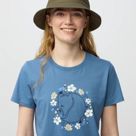 Damen-T-Shirt Fjällräven Fjällblomster Fox T-shirt W