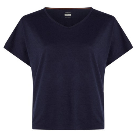 Damen-Funktionsshirt Icebreaker Women Mer 150 Lodge SS Tee dunkelblau Midnight Navy