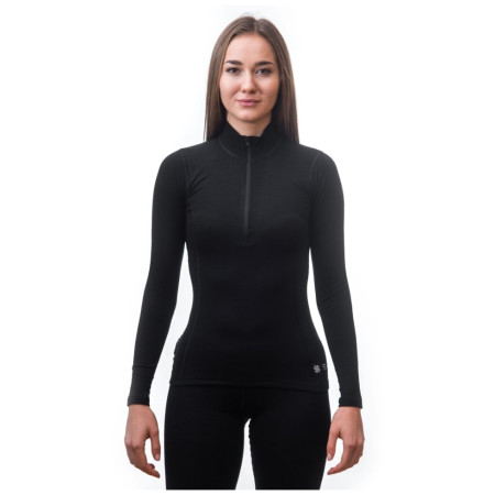 Damen-Funktionsshirt Sensor Merino DF mit Reißverschluss