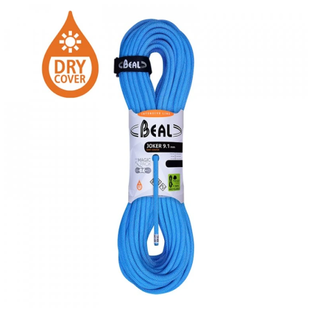 Kletterseil Beal Joker 9,1 mm (70 m) Dry Cover blau BLUE