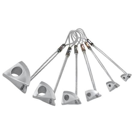 Klemmkeile-Set Rock Empire Abalak set silber