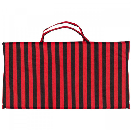 Strandliege Yate Plážové lehátko - proužek schwarz/rot red