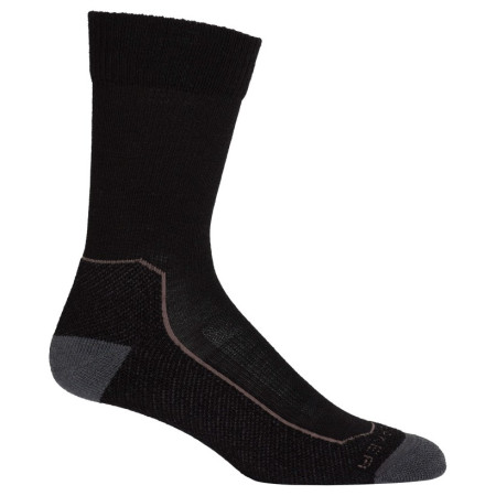 Herrensocken Icebreaker Hike+ Light Crew schwarz Black/Mink/Monsoon
