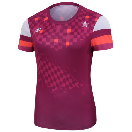Damen-Radtrikot Protective 125012-630 P-Red Sun rosa dark rose