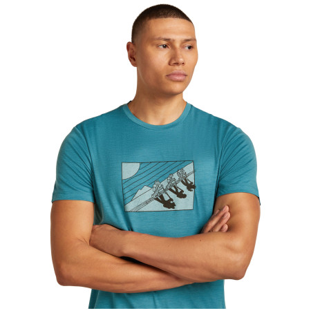 Herren T-Shirt Icebreaker Men Merino 150 Tech Lite SS Tee In The Wild