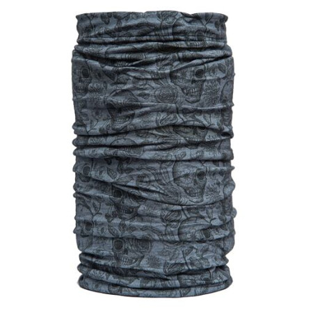 Multifunktionstuch Sensor Tube Merino Impress grau Black/Skulls