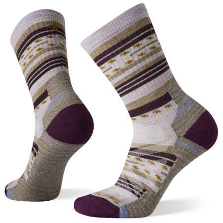 Damensocken Smartwool Hike Light Cushion Margarita Crew braun purple eclipse
