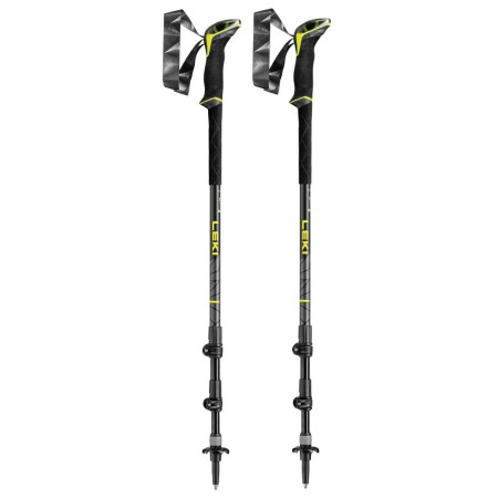 Trekkingstöcke Leki Makalu AS schwarz limelight-black-dark anthracite
