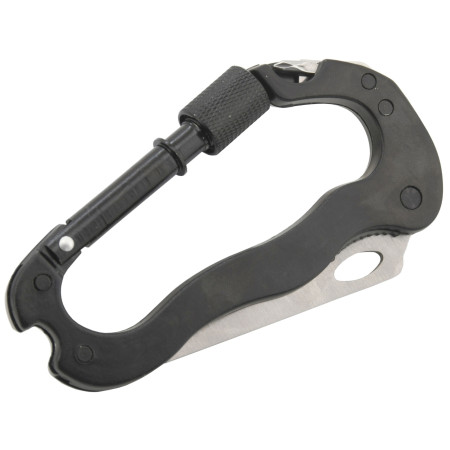 Karabiner Cattara Ganzmetallkarabiner 5in1 schwarz
