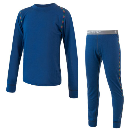 Kinder-Funktionsunterwäsche Sensor Merino Air Set triko+spodky 2022 blau Darkblue