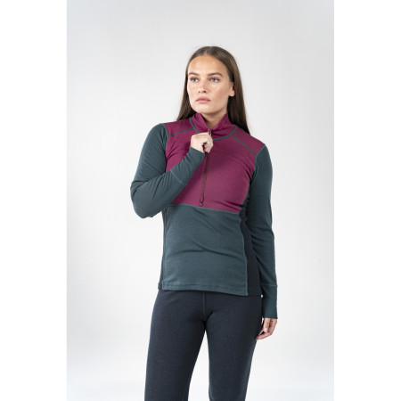 Damen-Funktionsshirt Devold Lauparen Merino 190 Zip Neck Wmn
