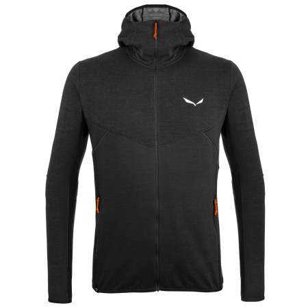 Herren-Sweatshirt Salewa *Light Micro Pl M Fz Hdy schwarz Black Out