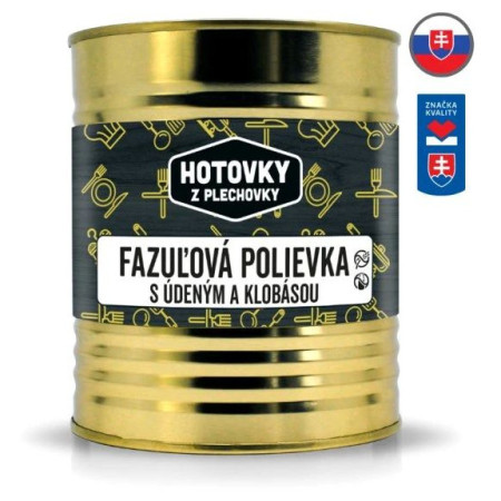 Suppe Hotovky z plechovky Bohnensuppe mit Selchfleisch und Wurst 800ml