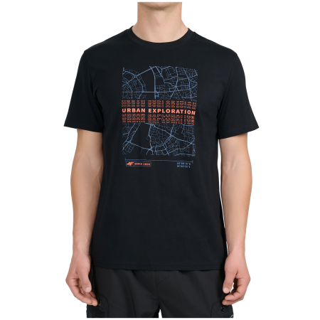 Herren-T-Shirt 4F Tshirt M3577 schwarz Deep Black