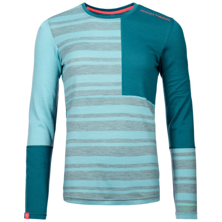 Damen-Funktionsshirt Ortovox W's 185 Rock'N'Wool Long Sleeve hellblau IceWaterfall