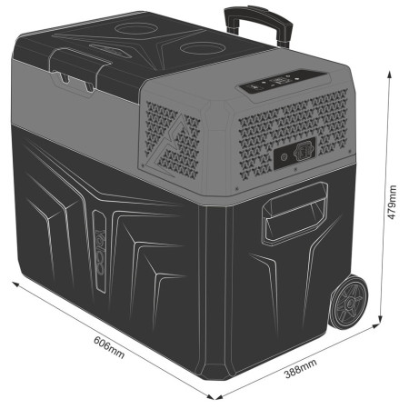 Kompressor-Kühlschrank Yolco BCX40