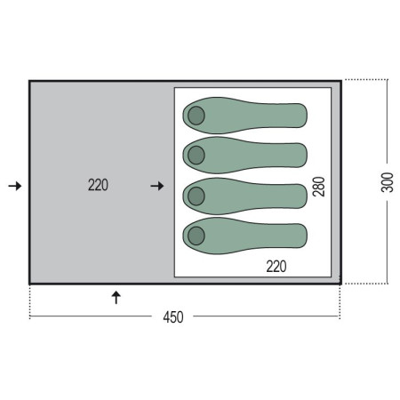 Familienzelt Pinguin Nimbus 4