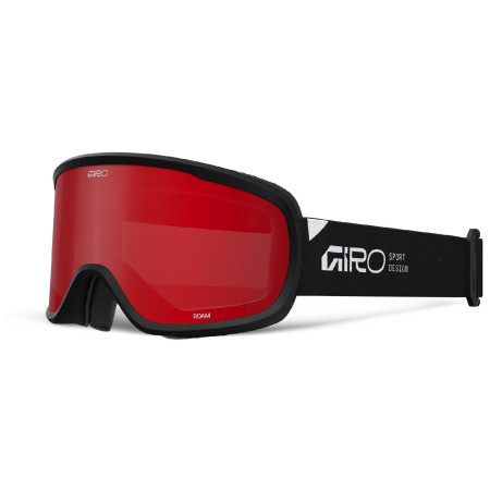 Skibrille Giro Roam Black Stacked-Amber Scarlet/Yellow