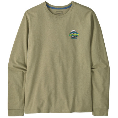 Herren-T-Shirt Patagonia Long-Sleeved Great Waves Responsibili-Tee grün Gumtree Green