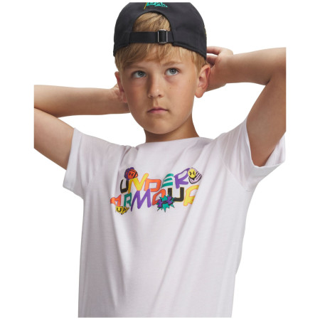 Kinder-Funktionsshirt Under Armour UA B Patch Pack Wm SS White