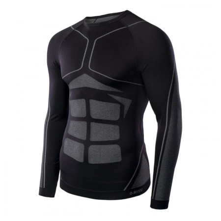 Herren-Funktionsshirt Hi-Tec Buraz Top schwarz/grau Black / Grey