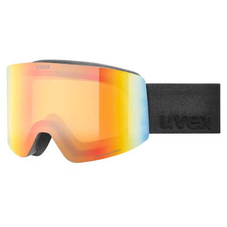 Skibrille Uvex Provoqe FM schwarz BLACK MATT DL/RAINBOW