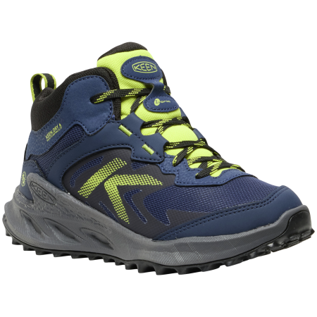 Kinderschuhe Keen Zionic Mid Wp Youth blau naval academy/evening primrose