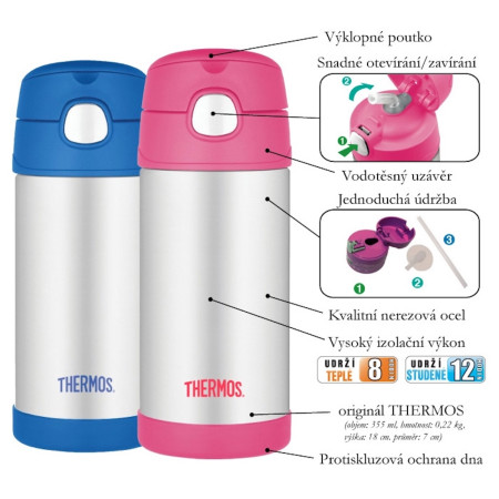 Kinder Thermoflasche Thermos Funtainer