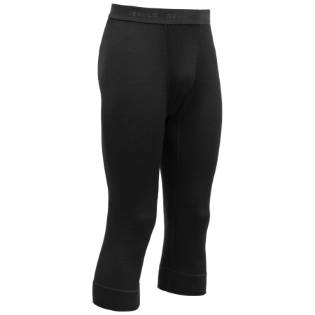 Herren 3/4 Unterhose Devold Merino 200 3/4 Longs Man schwarz Black